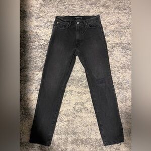 Abercrombie & Fitch Vintage Stretch 90s Straight Mens Black Jeans 32x34